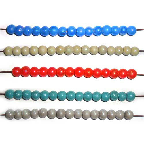 4mm Handmade Round AB Finish Solid Opaque glass beads Sold by Kilo loose jewelry making indian beads