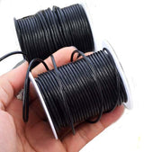 0.5mm,1mm,2mm,3mm,4mm,Black Round leather cord online india for jewelry making Great for beading, necklaces, Our Round Leather Cord is genuine leather and is the finest available