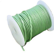 100 Meters More Shade in Metallic Green Shade Genuine Round Leather Cords Available in 0.5mm,1mm,2mm,3mm,4mm, Wholesale online india for jewelry making Great for beading, necklaces, Our Round Leather Cord is genuine and finest quality