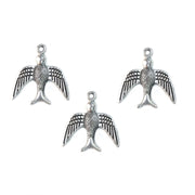 200/pcs Pkg. Bird Charms Pendants for jewelry making Size About  21x20 MM