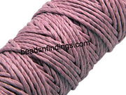 Hemp twin cords, Size: 2mm, Color: PinkSold Per Spool