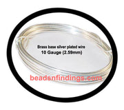 500/Gram in Coil Pack, Jewelry Making Brass Wire with Silver quoting