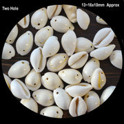 2 Hole drilled 100 Pcs and 1 Kilogram Bag Natural Cowrie Shell Beads Medium Size Jewelry making online