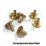 100/Pcs Pkg.Brass Earring Clutch Solid Brass Earring Clutch Brass Plated