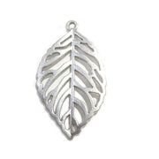 50/Pcs pkg. Leaf charms for jewelry making in size about 48x26 MM