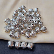 500/Gram pkg. Zinc Alloy Beads for jewelry making METAL PLATED, BUDDHA BEADS, SILVER OXIDIZED FINISH
