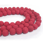 Lava Colorful Volcanic Rock Round Beads 9 Colors choice Sold Per Strand of 15~16"