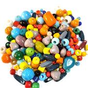 Bead mix, lampworked glass, mixed Solid Opaque colors 4mm-22x15mm mixed shape. Sold per 1 kilogram pkg, approximately 1200~1500 beads.