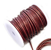 100 Meters More Shade in Metallic Copper Shade Genuine Round Leather Cords Available in 0.5mm,1mm,2mm,3mm,4mm, Wholesale online india for jewelry making Great for beading, necklaces, Our Round Leather Cord is genuine and finest quality