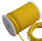 100 Meters More Shade of Yellow Genuine Round Leather Cords Available in 0.5mm,1mm,2mm,3mm,4mm, Wholesale online india for jewelry making Great for beading, necklaces, Our Round Leather Cord is genuine and finest quality
