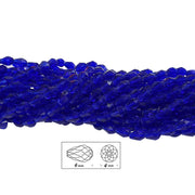 10 Line/Strand pkg. 6X4MM, CRYSTAL DROP 8X12MM LARGER SIZE SOLD PER STRAND, ABOUT 90-92 BEADS