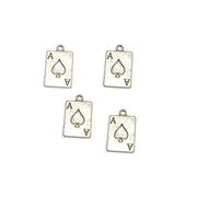100 Pcs/Pack Jewellery Making Charms Ace of Spades Gambling/Casino Size Approximately 13x21 millimetres
