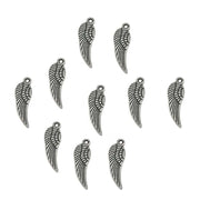 100/pcs pkg. Angel Wing Jewelry making Charms Pendants Size about 6x27 millimetre