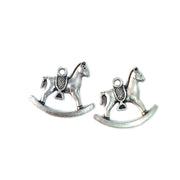 Horse Charms Pendants for Necklace,bracelets, earrings, anklets making, Sold Per Pkg of 100 Pcs Size Approximately 18x22 millimeter