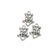 Piggy Charms Pendants for Necklace,bracelets, earrings, anklets making, Sold Per Pkg of 100 Pcs Size Approximately 12x15 millimeter