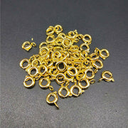 200 Pcs Pack 5mm Small size Round Trigger Spring Ring Clasp for jewelry making findings wholesale Great prices of Clasps for Jewelry