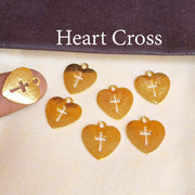 100/Pcs Pkg. 18mm Approx Size Cross Pendants Charms Locket for Jewelry making