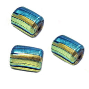 1 Kilogram Pkg. dichroic Glass Beads large,  Size About 15x20mm Shape Cube Color Black Approx Pcs in a kilo  150 Beads