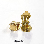 100/Pcs Pkg.Gold Clip on Ear Clip on Ear No need hole in ear