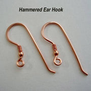 100/Pairs Pack,Ear Wire Hooks Findings Earring Making Ear Wire Hooks Copper Plated Hammered with ball beads