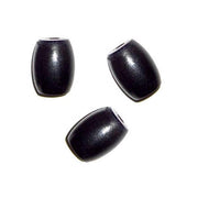 300 Beads, Real Ebony Black Wood Beads for Jewelry and Rosary Making DIY Black Wood
