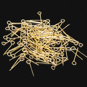 500/Gram Pkg. Stainless Stell Eye Pins for jewelry making 18mm Gold Plated