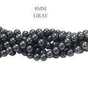 10 Strands/Lines Glass Pearl Round Bead Strands High quality triple quoted , approx 114 Pcs, Strands line approx 32 Inches