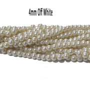 10 Strands/Lines Glass Pearl Round Bead Strands High quality triple quoted , approx 210 Pcs, Strands line approx 32 Inches