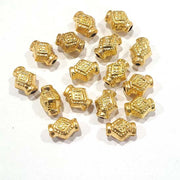 100/Pcs Pack Light weight hollow brass metal beads