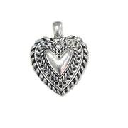 10/Pcs Pkg. Heart Charms for Jewellery Making Size About 38x48 Millimetres