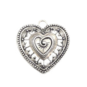 10/Pcs Pkg. Heart Charms for Jewellery Making Size About 50x50 Millimetres