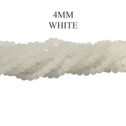 10 Strands/ Lines, 4mm Round Imitation Jade Glass Beads Strands, Hole: 1.1~1.3mm, about 400pcs/strand, 31.4inches No return or exchange due to spray painted baked beads
