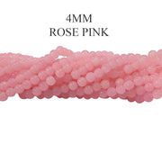 10 Strands/ Lines, 4mm Round Imitation Jade Glass Beads Strands, Hole: 1.1~1.3mm, about 400pcs/strand, 31.4inches No return or exchange due to spray painted baked beads