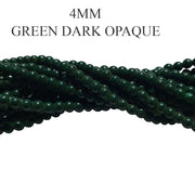 10 Strands/Lines 4mm Round Imitation Jade Glass Beads Strands, Hole: 1.1~1.3mm, about 400pcs/strand in strand 2 , 31.4inches No return or exchange due to spray painted baked beads