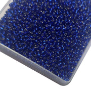 Original Pack 500 Gram, Blue Color Preciosa Czech Glass Seed Beads, 50 Grams Pack 11/0 Size about 2mm tiny seed beads for jewellery making, glass seed beads for jewellery making, Czechoslovakia Bead imported