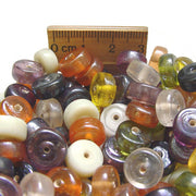 10mm Mix Color Plain glass beads for jewelry making Approx 600 Pcs in a kilogram Disc Shape