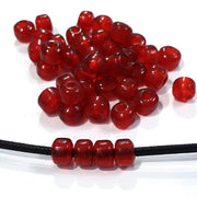 1 Kilogram/Pkg. Transparent Color 8~9mm Pony Glass beads handmade Hole about 3.5mm~4mm (Big Hole) Approx 1400 Beads in a Kilo