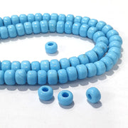 1 Kilogram/Pkg. Solid Opaque Color 8~9mm Pony Glass beads handmade Hole about 3.5mm~4mm (Big Hole) Approx 1400 Beads in a Kilo