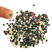 2000 Pcs Pack, 3x5mm, Dark Green, Flat Back Drop Acrylic crystal Rhinestones imitaion Gems for Costume Making, FLAT BACK USED IN JEWELLERY ,HOBBY WORK ,NAIL ART ,CRAFT WORK ETC