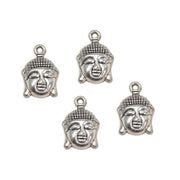 100/Pcs Pkg. 12x22 Milimeter Size, Buddha Charms Ritual and Spiritual Global Sprit for Jewelry Making