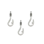 100/Pcs Pkg. Hook Jewelry Making Charms in Size about 13x37 Millimetre