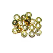 1 Kilogram, 5x1mm, Gold Plated Brass Metal Beads Sold Per Kilogram, Pack 5550 Pcs in a Kilogram