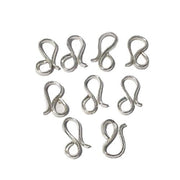 100 Pcs Wholesale S Hook Clasps for Jewellery Oxidized Silver  Plated S Clasps for Jewellery Making Size About   MM ( Loop Size Not measured)