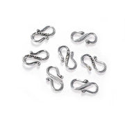 100 Pcs Wholesale S Hook Clasps for Jewellery Oxidized Silver Plated S Clasps for Jewellery Making Size About   MM ( Loop Size Not measured)