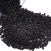 1 Kilogram Glass Seed Beads Vintage Black Colour uneven shape