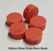 50 Pieces Pack Wheel Shape Resin Beads