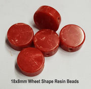 50 Pieces Pack Wheel Shape Resin Beads